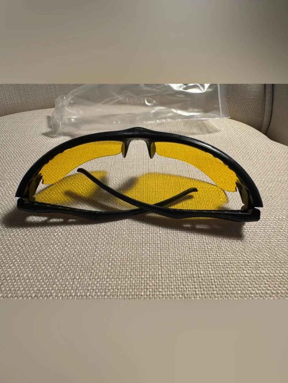 Black Frame Yellow Lens Anti-Glare Computer Glasses